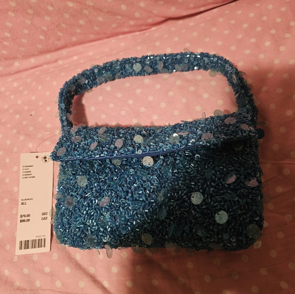UO blue sequin purse